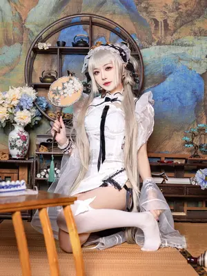 Yuanshaaxi meow meow meow - rute azure tuyệt vời cheongsam