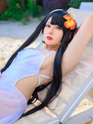 Natsuko Natsuko - Azur Blue Route Hiei Swimwear