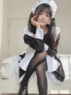 [Zhujing Ningning] Double Taimtail Black Silk Maid