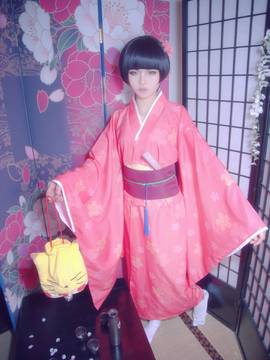 "Yinxian" Shimatsu Xiaohikki Tahun Baru Kimono C O S P L A Y