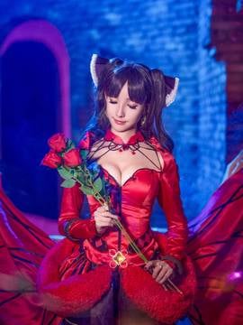 "Order Fate Grand" Tosaka Rin Concept GIF Cosplay