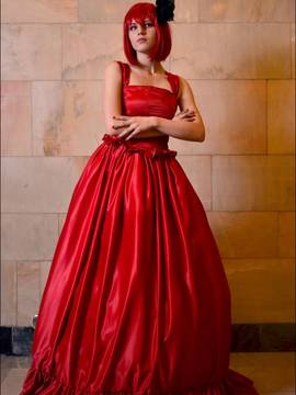 "Black Diacon" Madam Red Evening Roks