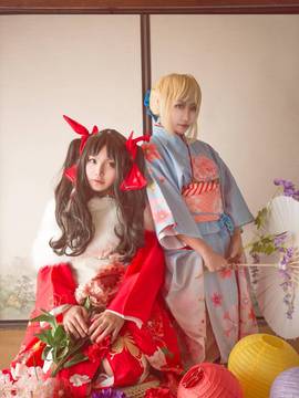 Nasib Grand Order: Rin Itsausa x Sabre Blossoms Cherry Bunga di Musim Semi