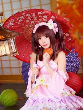 "The Master Idol Cinderella Girl" Tomoeri Okabaya SSR Warna Mimpi Empat Daun C O S P L A Y