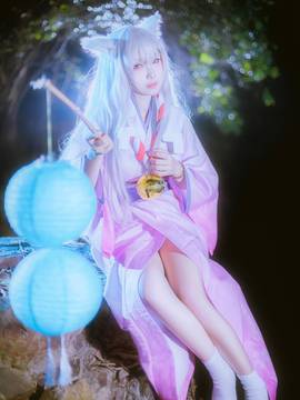 Kimono c o s p l mengubah perak peri "