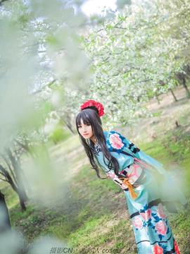 "Fate Long Night UBW" Tosaka Rin Kimono C O S P L A Y
