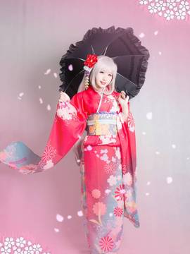 "Fate Grand Order" Marie Antoinette Japan Kimono C O S P L A Y