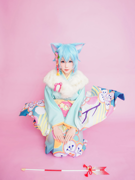 "Seni Online" Kimono Multi -Pose Adalah Asada Shino C O S P L A Y