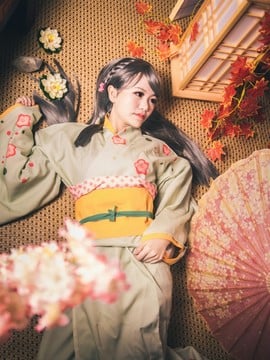 "Master Idol Cinderella Girl" Kohayawa Sae Kimono C O S P L A Y