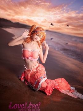"Lovelive" Honoko Takasaka Mermaid Awakeing C O S P L A Y