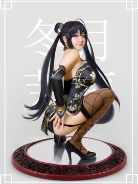 "Funsaki Tsuizumi Cheongssam Girl" Dongyue Jasmine Black Cheongssam C O S P L A