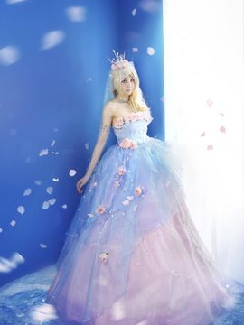 "Miracle Nuannuan" Nuannuan-Misise Crystal Rose Váy Cưới C O S P L A Y