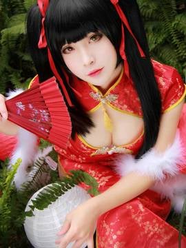 "Battle" Tokizaki Kuromi Tahun Baru Cheongsam C O S P L A Y