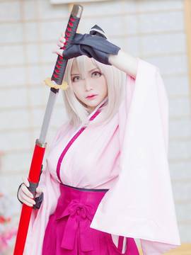 "Fate" Sakura Saber Okina Kepala C Os P L A Y