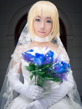 "Fatezero" Seaside Flower Wedding Sabre Bunga Versi Pernikahan C O S