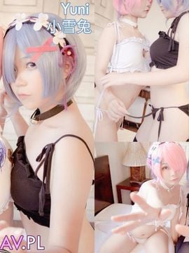 Rezero - Ram X Rem Cat Keyhole Fanart Ver