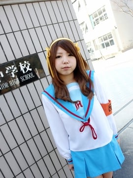 Suzumiya Haruhi no yuuutsu cosplay fuck - sayumi