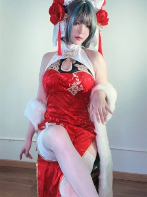 Nửa một-Chill-Child-Cheshire Girl Trung Quốc Cheongsam