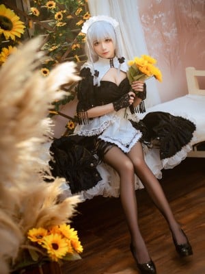 Tomoyo sốt-kích thích màu xanh-hermione maid-23p