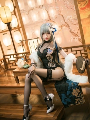 Tomoyo nước sốt-azure blue-louis ix Cheongsam-20p
