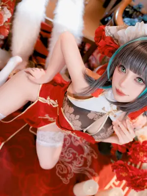 Shika Deer - Azur Blue Route Cheshire Tahun Baru Cheongsam