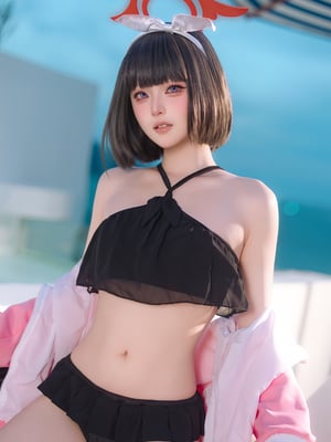 Yuyu - Baju Renang Putih Sejati Jingshan Arsip Azure